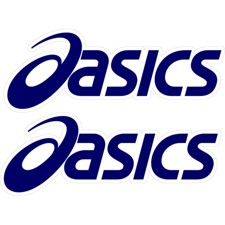 2x Asics Stickers Decals - DecalsHouse