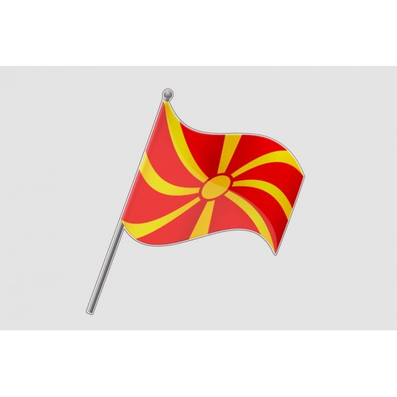 Macedonia Flag Sticker