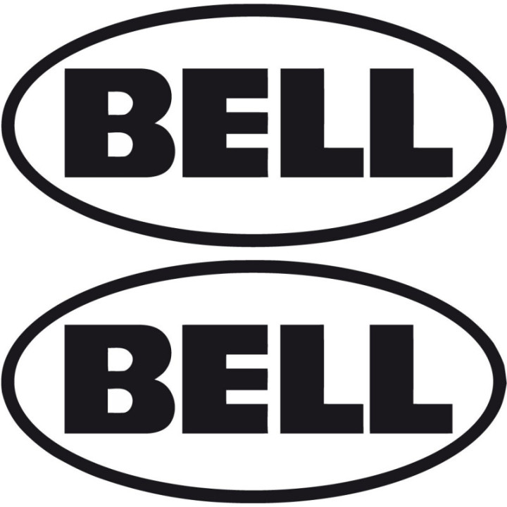 Bell Helmets Stickers – Motorsport Racing Gear Decals (2-Pack)