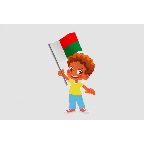 Madagascar Flag Style 22...