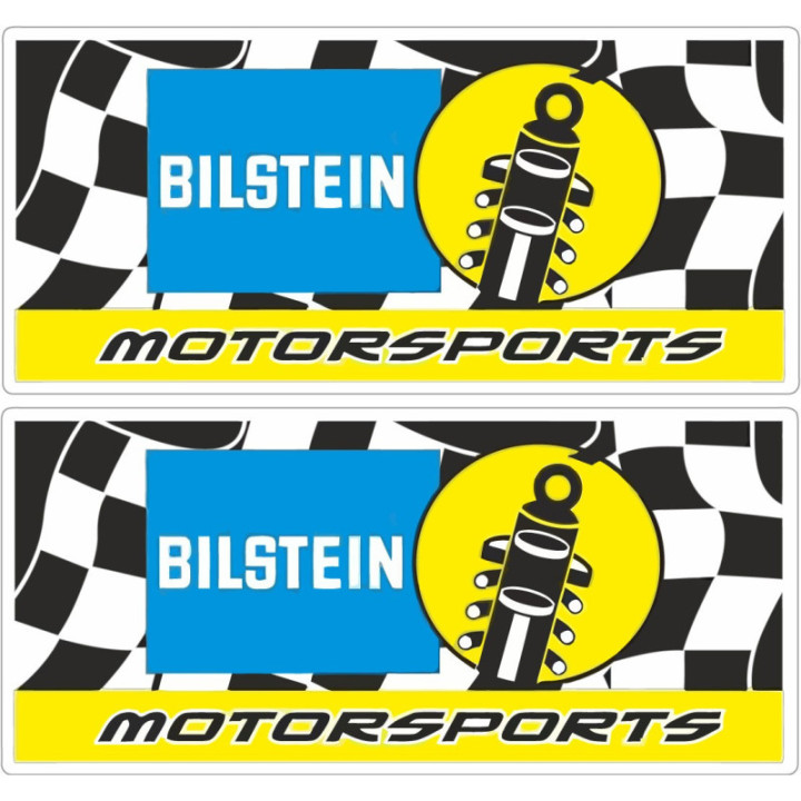 Bilstein Motorsport Stickers – Suspension Sponsor Decals (2-Pack)