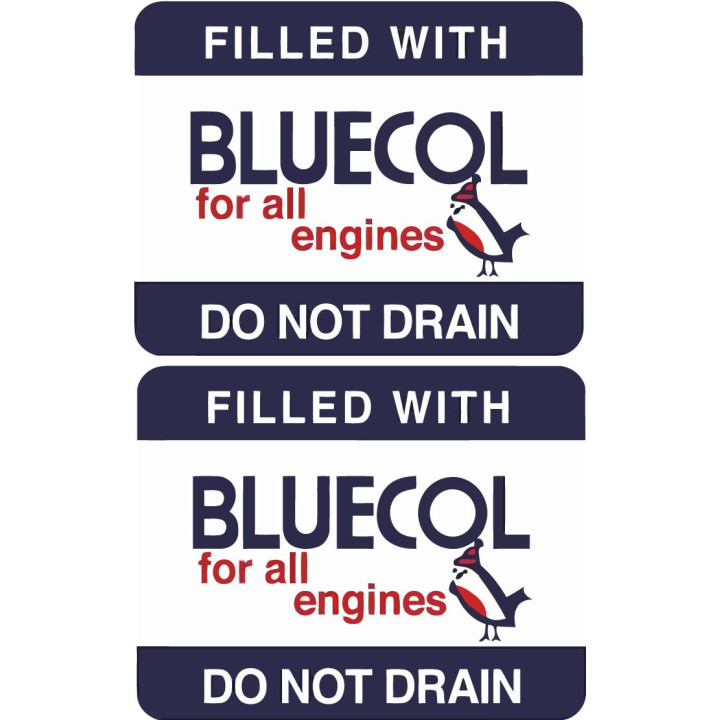 2x Bluecol Stickers Decals - DecalsHouse