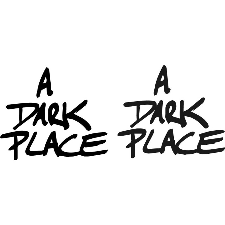 A Dark Place Stickers – Alt Metal Band Decals (2-Pack)