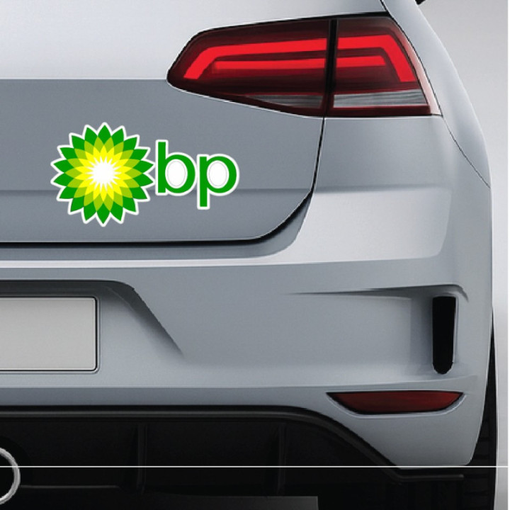 BP Racing Stickers – Motorsport Fuel Sponsor Livery Decals (2-Pack)