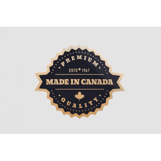 Made In Canada Badge Sticker