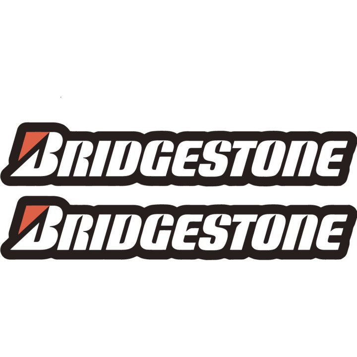 2x Bridgestone Style 4 Stickers Decals - DecalsHouse
