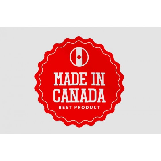 Made In Canada Label Sticker
