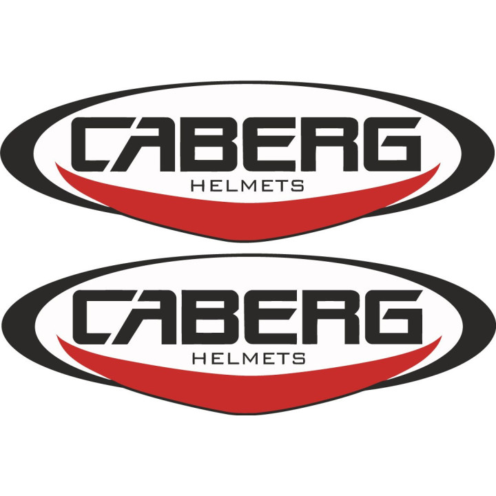 Caberg Helmets Stickers – Motorcycle Fairing Race Decals (2-Pack)