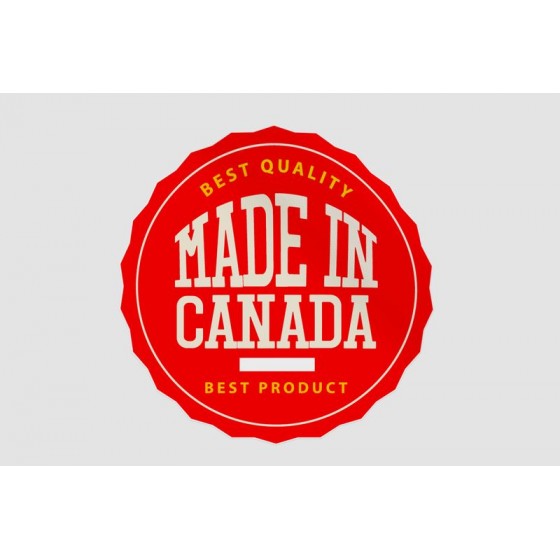 Made In Canada Label Style...