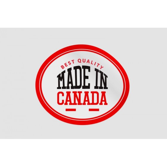 Made In Canada Label Style...
