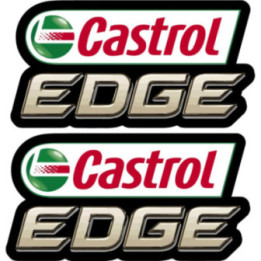 Castrol Edge Stickers – Full Synthetic Oil Sponsor Decals (2-Pack)