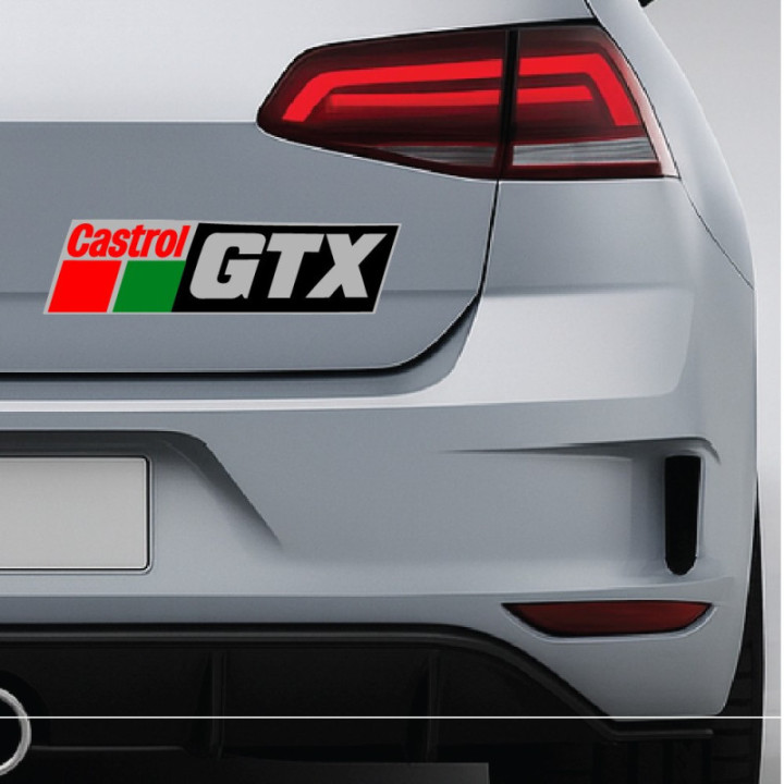2x Castrol Gtx Style 2 Stickers Decals - DecalsHouse