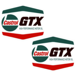 2x Castrol Gtx Style 3 Stickers Decals - DecalsHouse