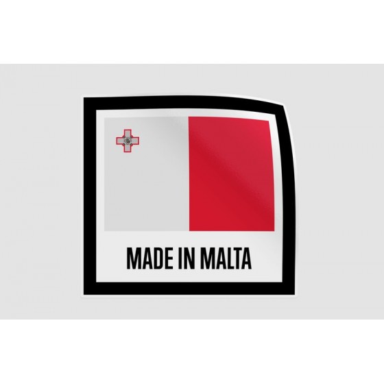 Made In Malta Style 2 Sticker