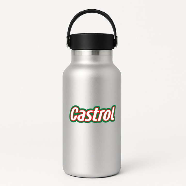 2x Castrol Lettering Stickers Decals - DecalsHouse