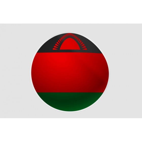 Malawi Flag Style 2 Sticker