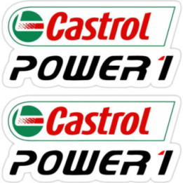 2x Castrol Power Stickers Decals - DecalsHouse
