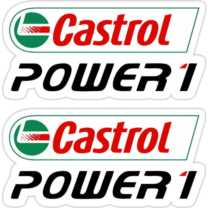 2x Castrol Power Stickers Decals - DecalsHouse