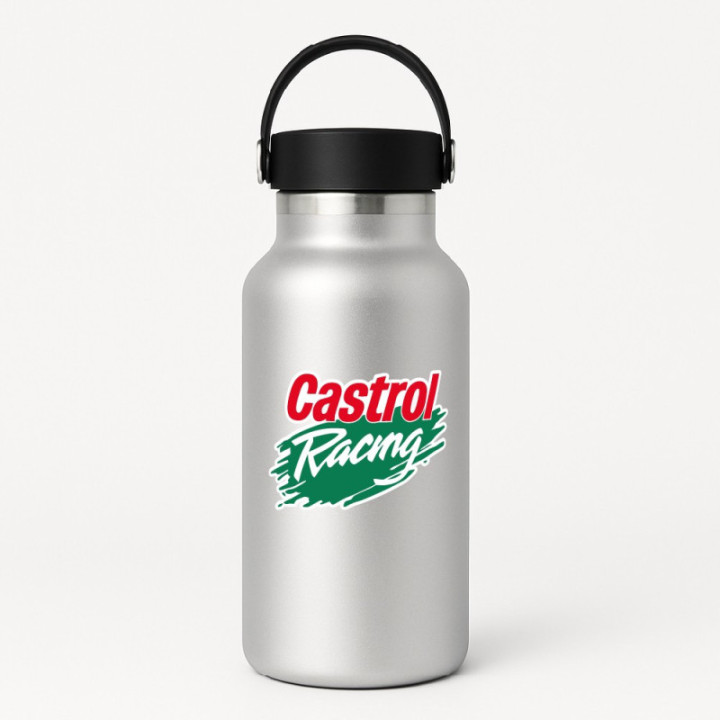Castrol Racing Style 2 Stickers – Motorsport Oil Decals (2-Pack)