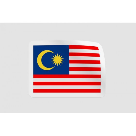 Malaysia Flag Style 12 Sticker