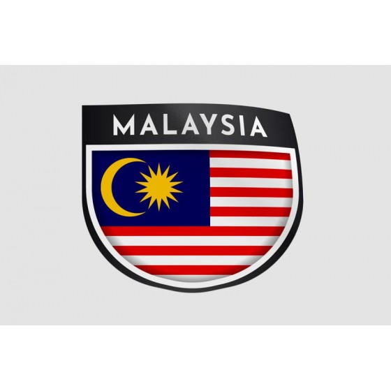 Malaysia Flag Style 17 Sticker