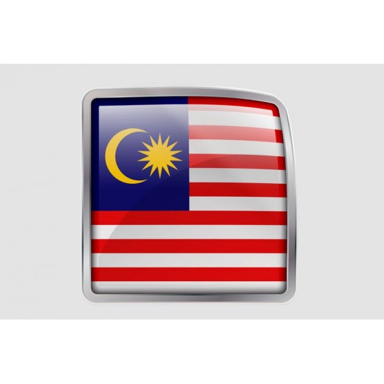 Malaysia Flag Style 20 Sticker