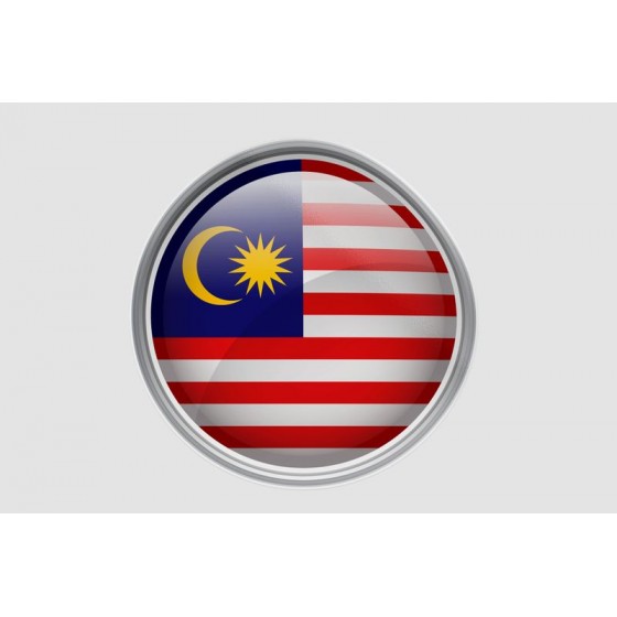 Malaysia Flag Style 21 Sticker