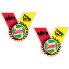2x Castrol Style 4 Stickers Decals - DecalsHouse