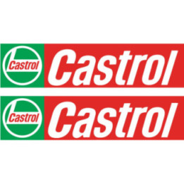 Castrol Stickers Style 5 – Motorsport Sponsor Livery Decals (2-Pack)