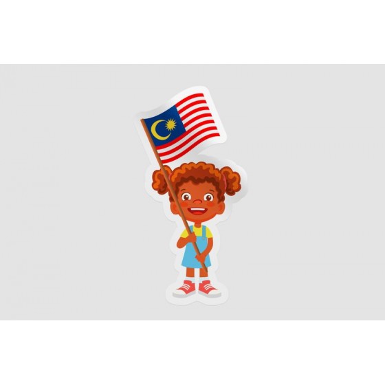 Malaysia Flag Style 31 Sticker