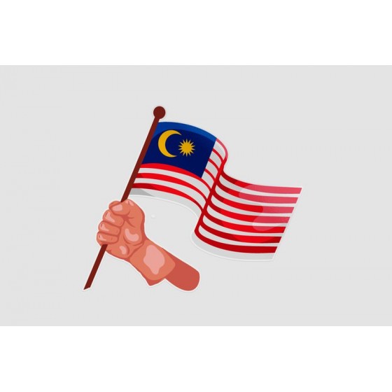 Malaysia Flag Style 5 Sticker
