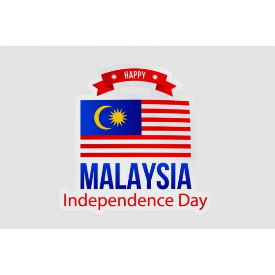 Malaysia Flag Style 8 Sticker