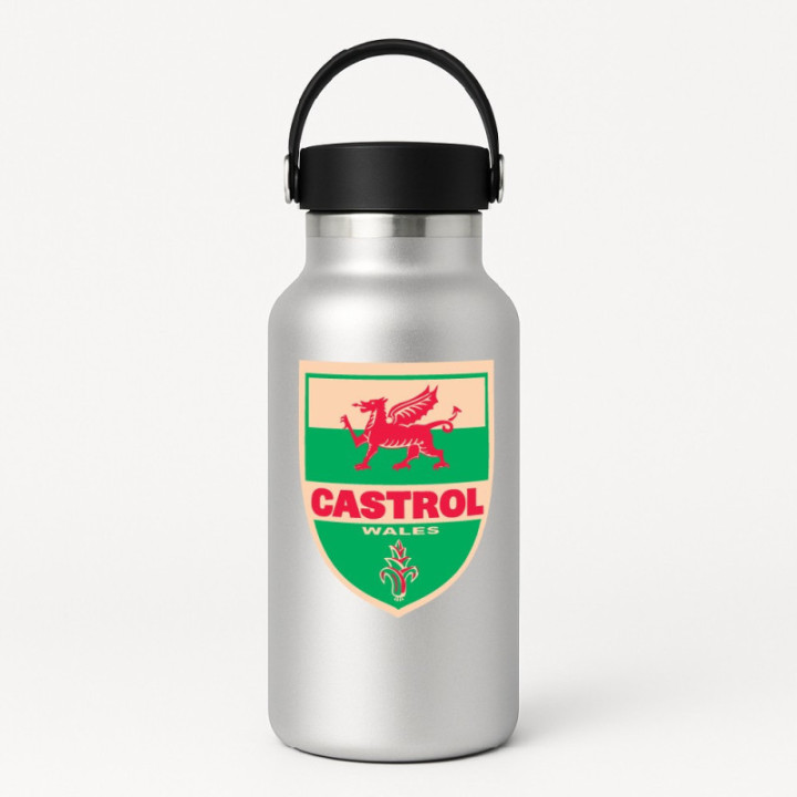 2x Castrol Wales Stickers Decals - DecalsHouse