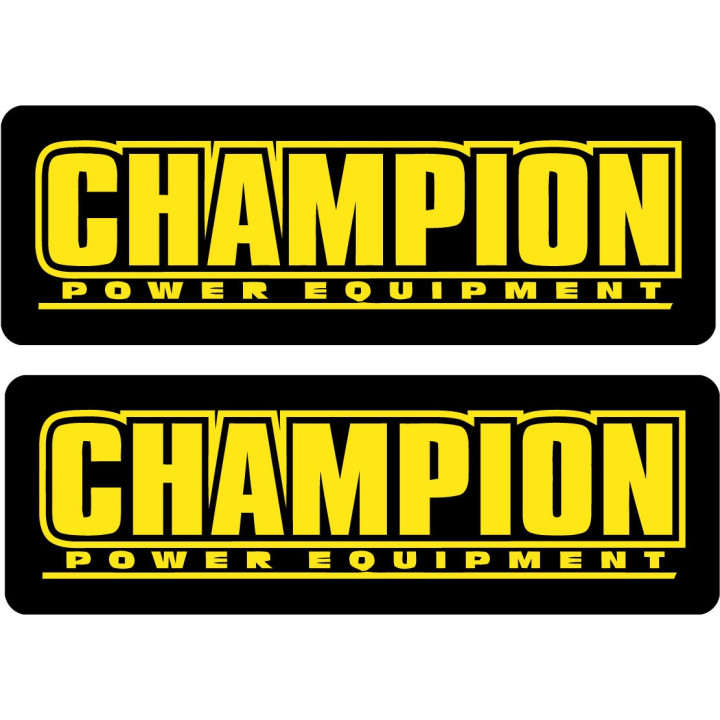 2x Champion Power Equipment Stickers Decals - DecalsHouse