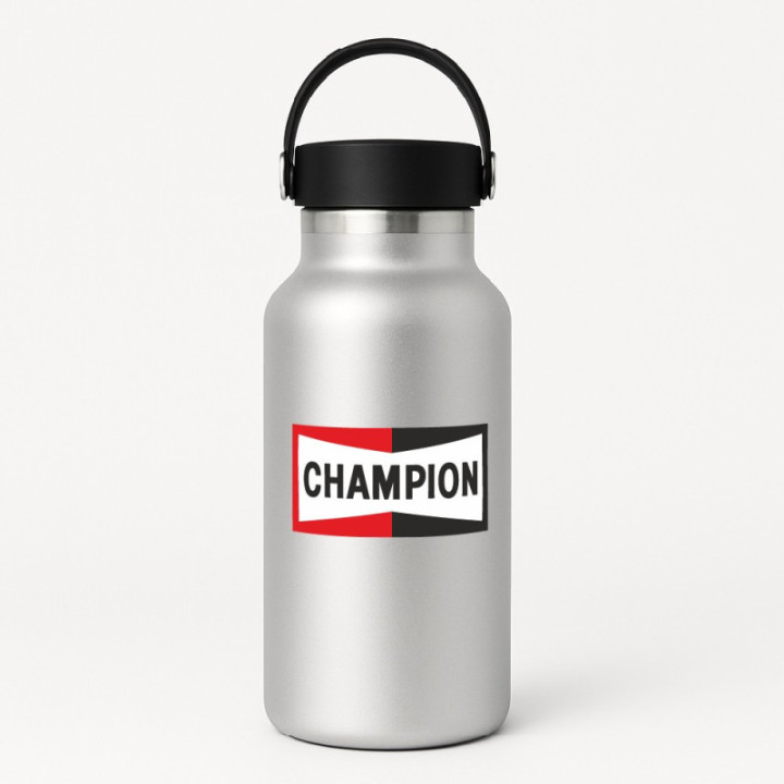 Champion Spark Plug Stickers – Racing Ignition Decals (2-Pack)