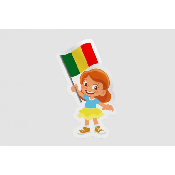 Mali Flag Style 2 Sticker