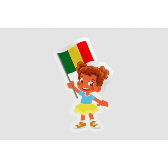 Mali Flag Style 3 Sticker