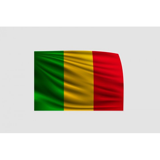 Mali Flag Style 5 Sticker