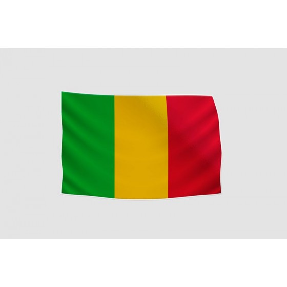 Mali Flag Style 6 Sticker
