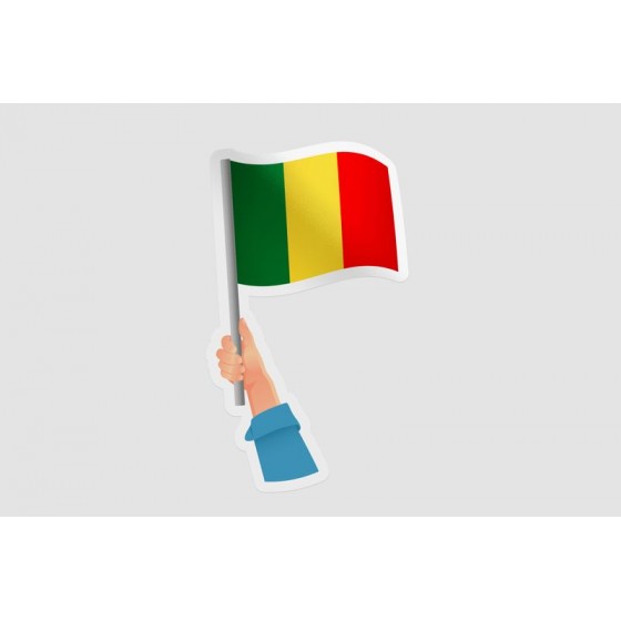 Mali Flag Style 7 Sticker