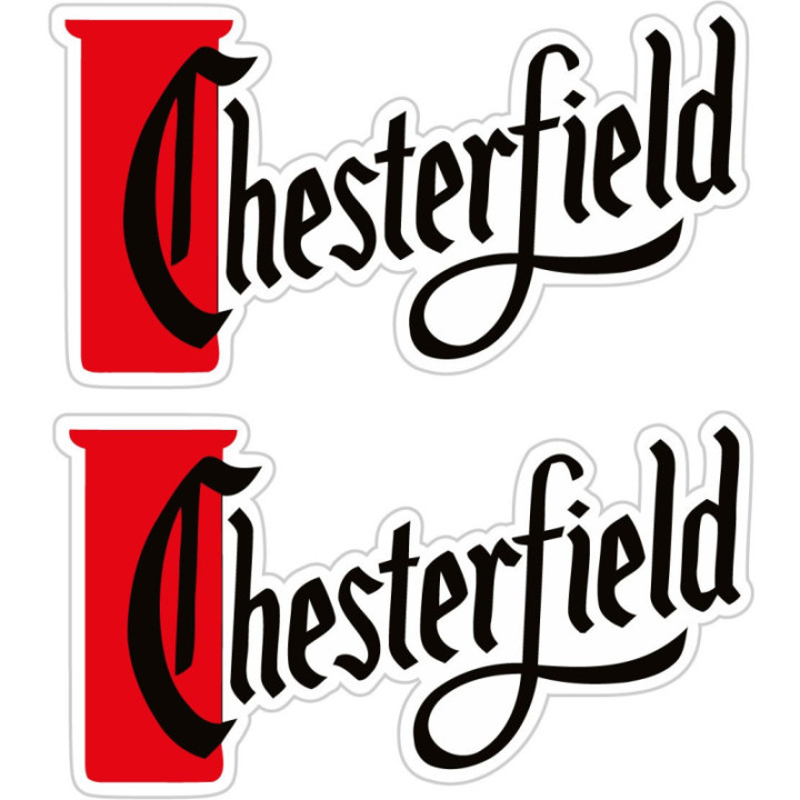2x Chesterfield Stickers Decals - DecalsHouse