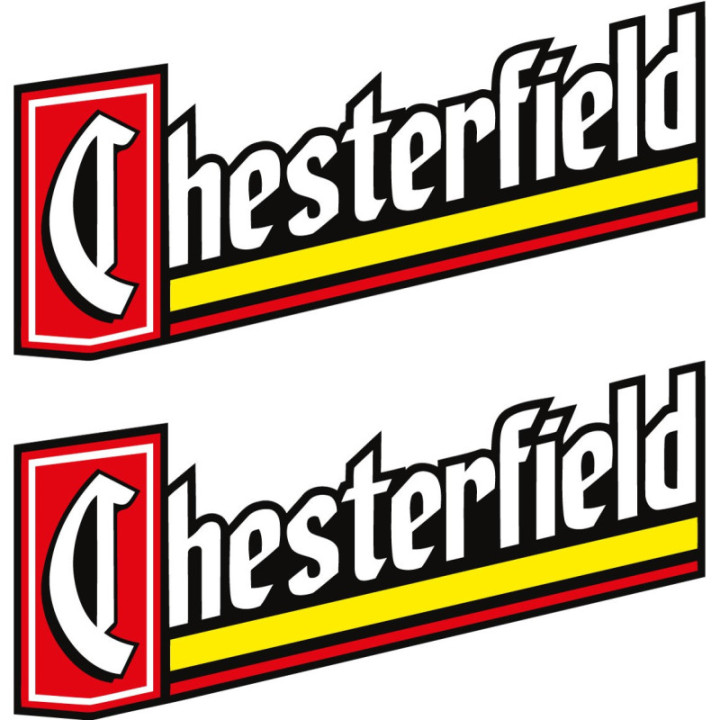 2x Chesterfield Style 2 Stickers Decals - DecalsHouse