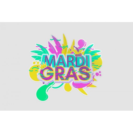 Mardi Gras Sticker