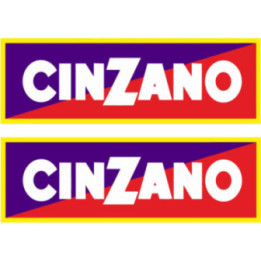 2x Cinzano Stickers Decals - DecalsHouse