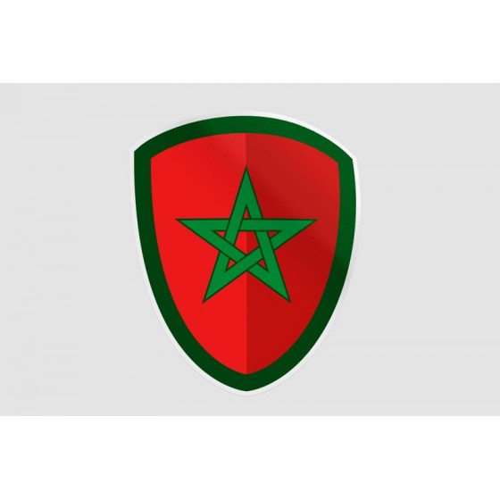 Maroc Flag Style 11 Sticker