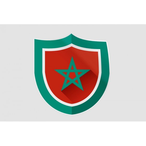 Maroc Flag Style 15 Sticker