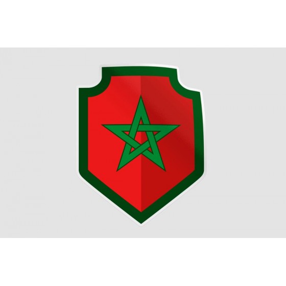 Maroc Flag Style 2 Sticker