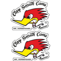 Clay Smith Cams Stickers – Mr Horsepower Hot Rod Decals (2-Pack)
