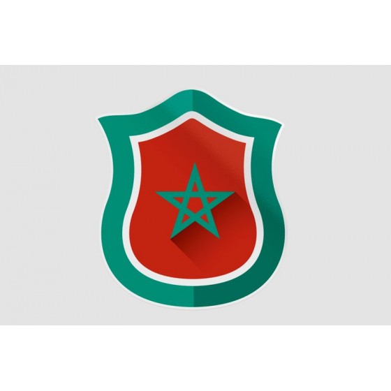 Maroc Flag Style 20 Sticker