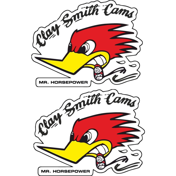 Clay Smith Cams Stickers – Mr Horsepower Hot Rod Decals (2-Pack)